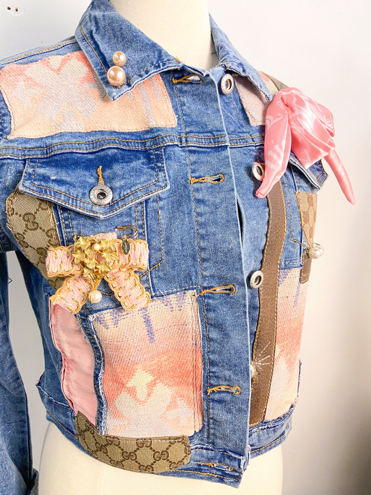 OOAK Denim Aztec GG Jacket