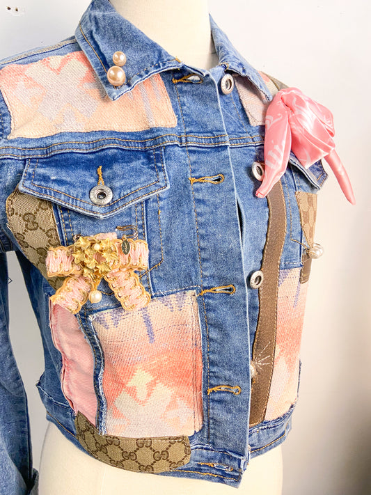 OOAK Denim Aztec GG Jacket