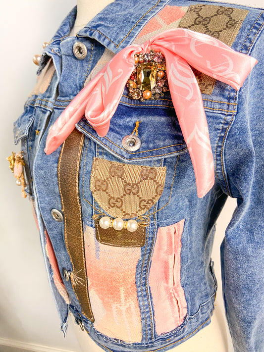 OOAK Denim Aztec GG Jacket