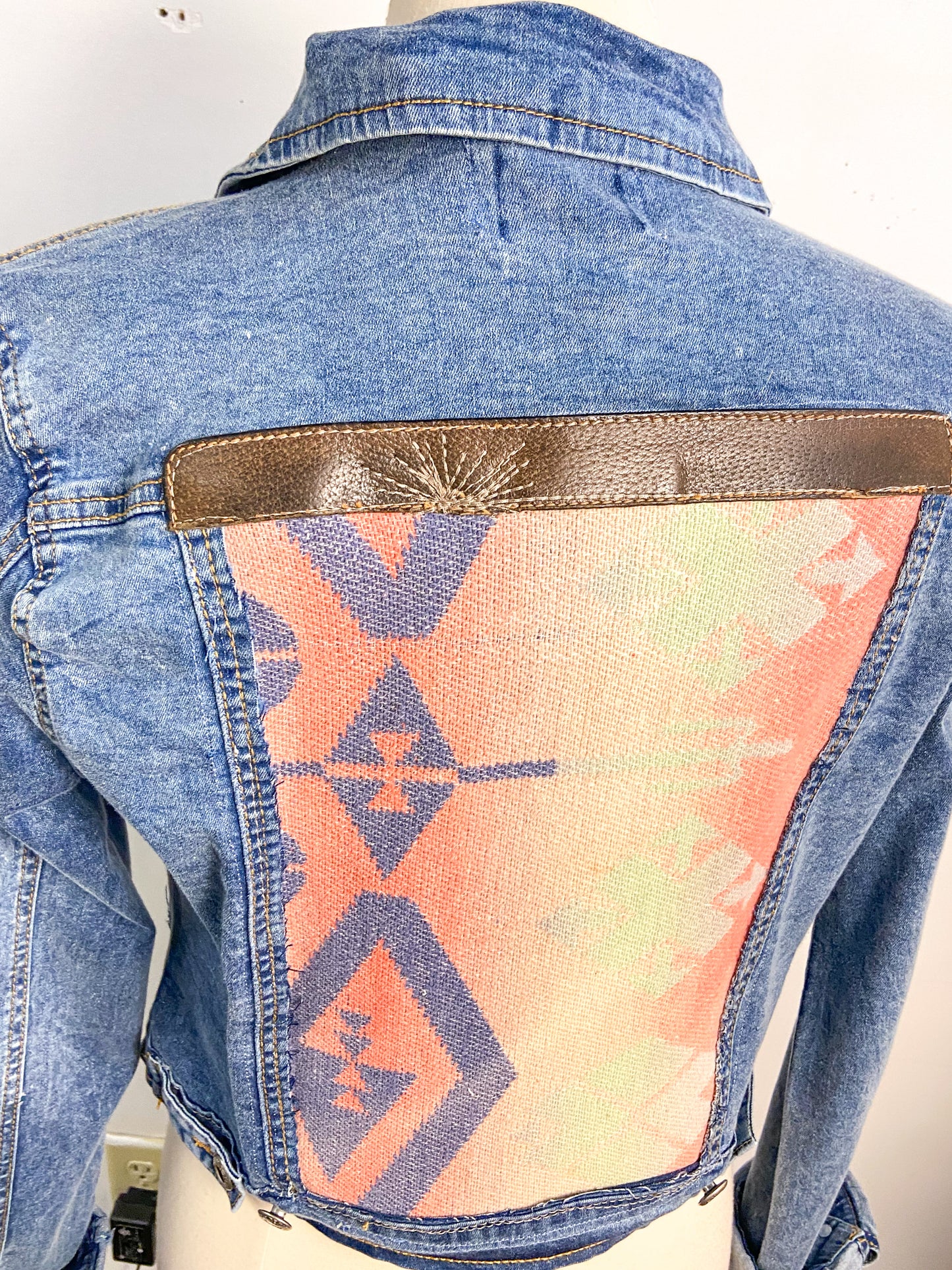 OOAK Denim Aztec GG Jacket