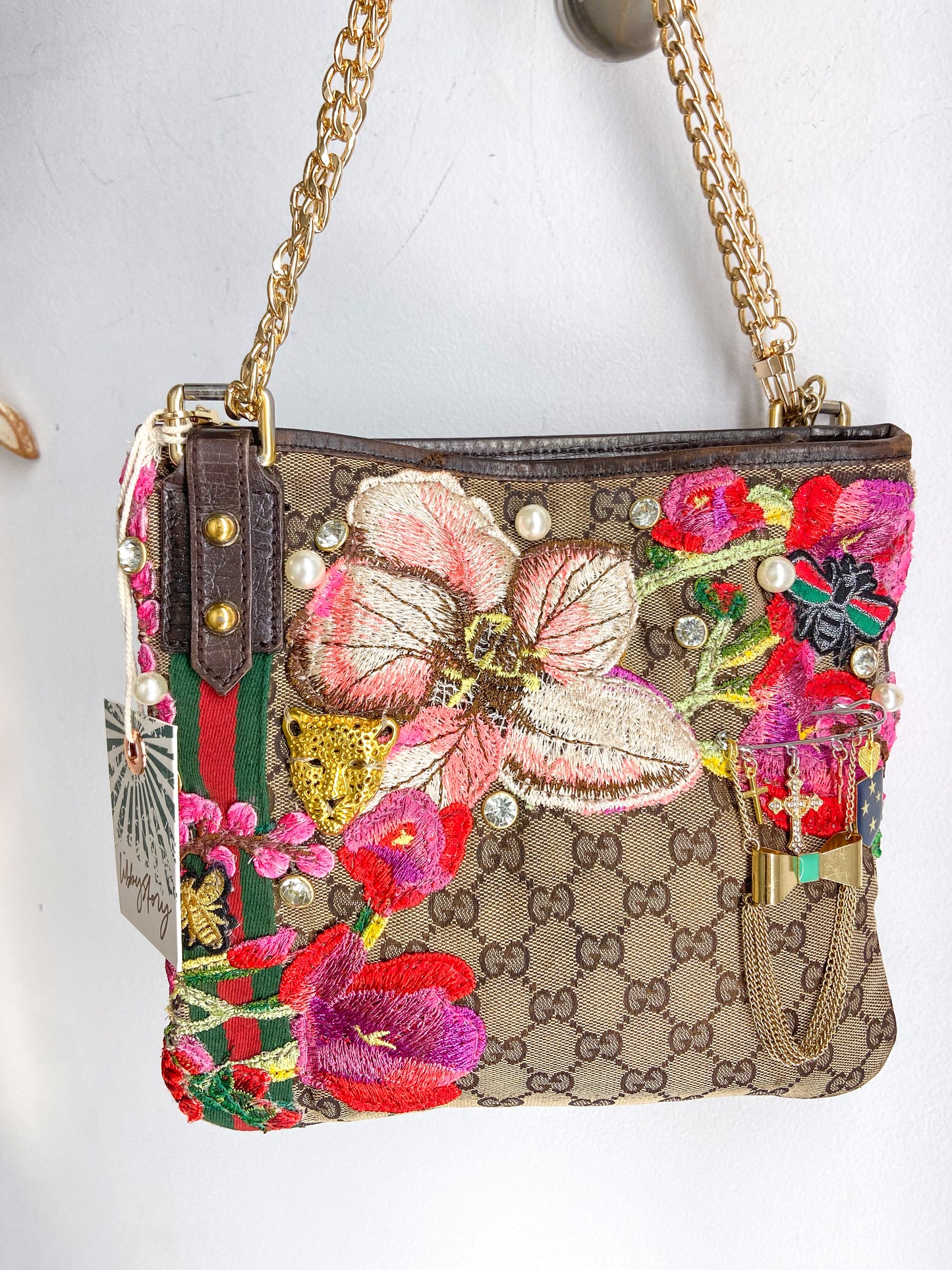 OOAK Bling GG 2way Purse