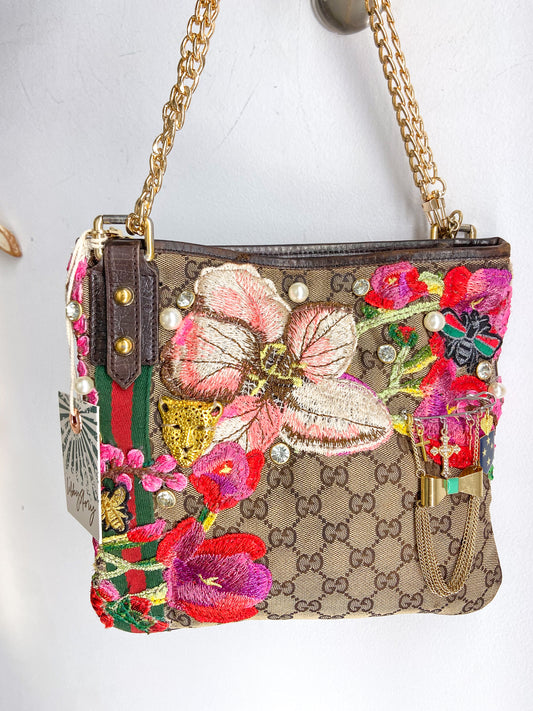 OOAK Bling GG 2way Purse