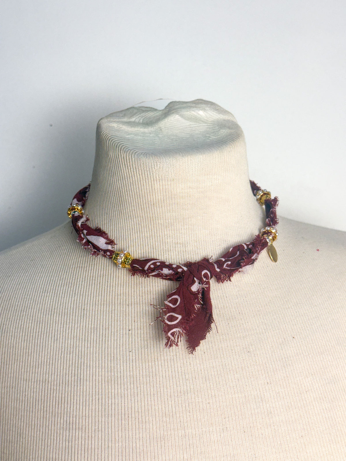 Handmade MSU Bandana Necklace