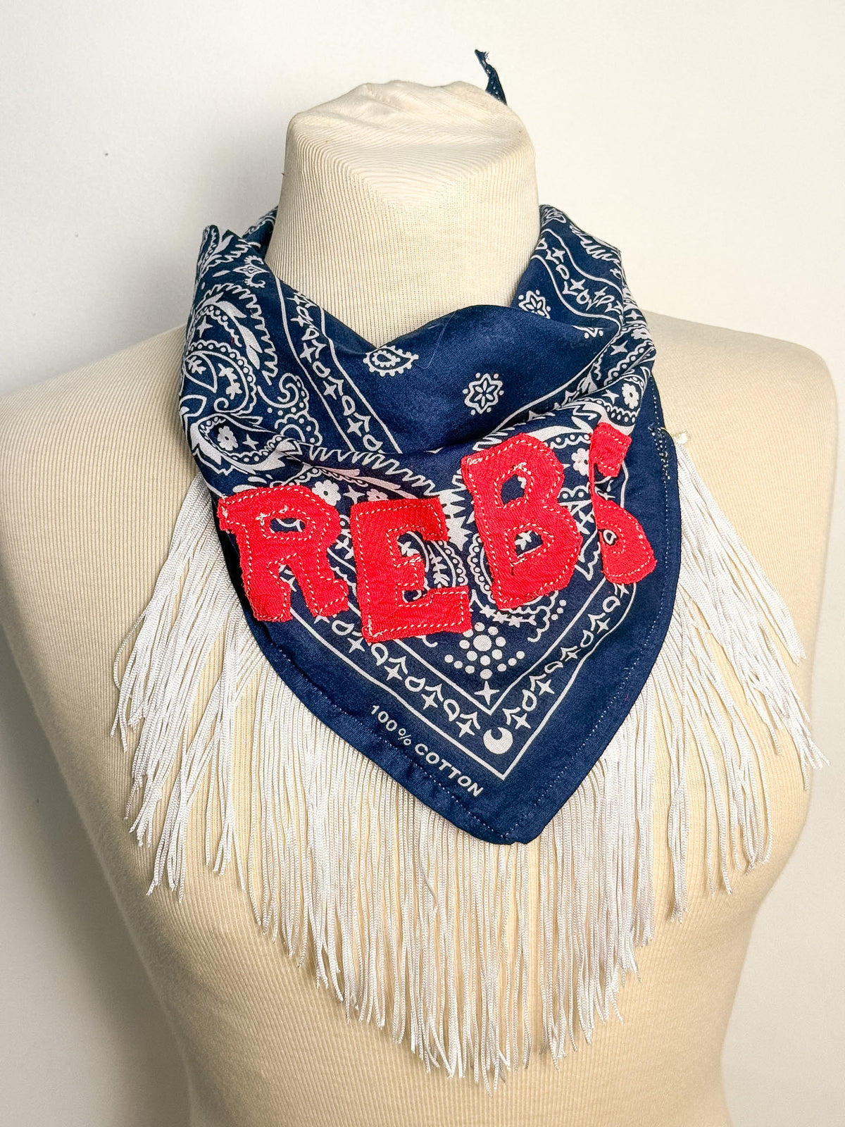 OOAK 'Rebs' Fringe Scarf