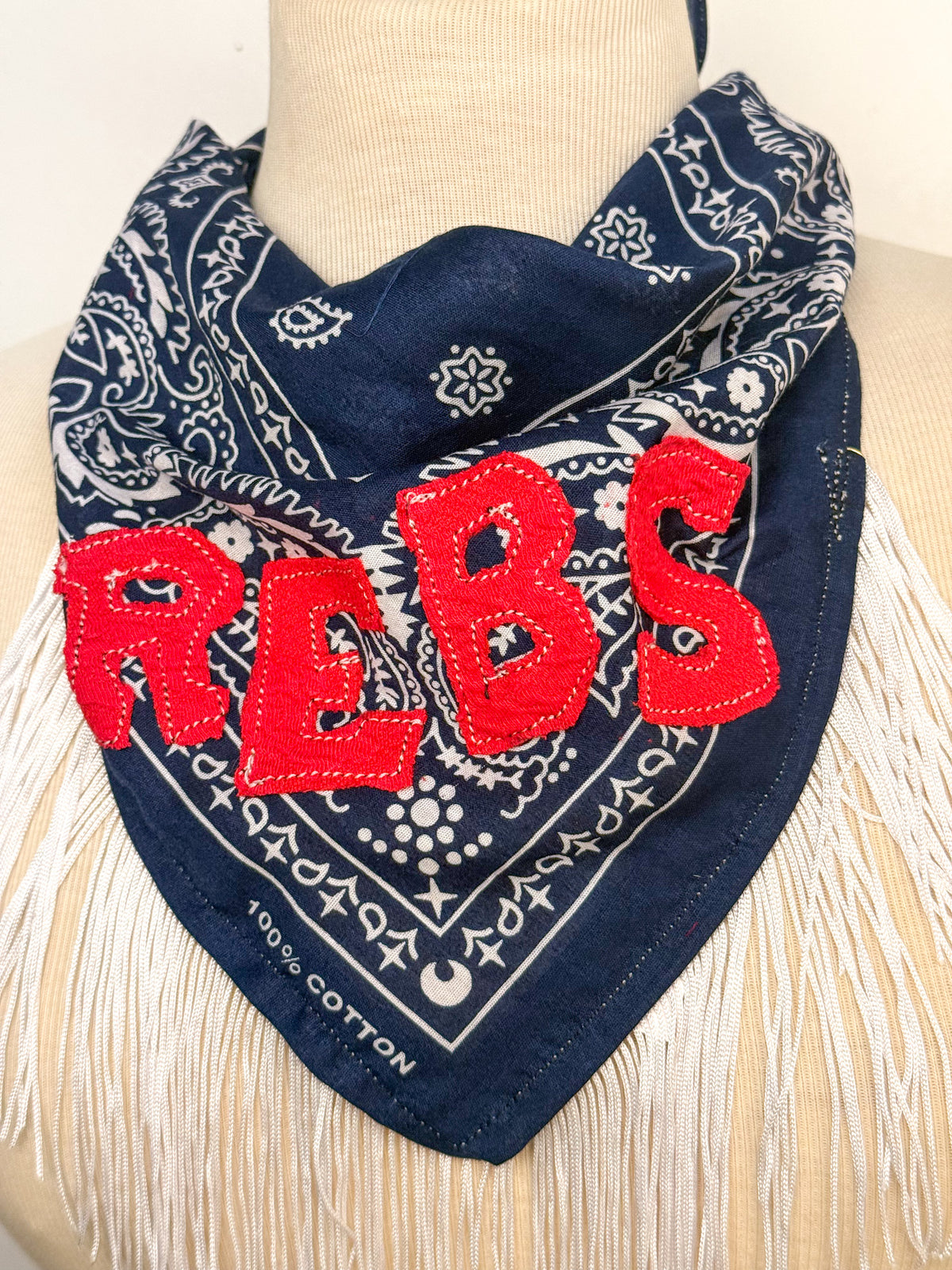 OOAK 'Rebs' Fringe Scarf