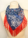 Handmade Vintage Fringe Scarf