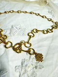 OOAK Vintage Chain Belt with Cross