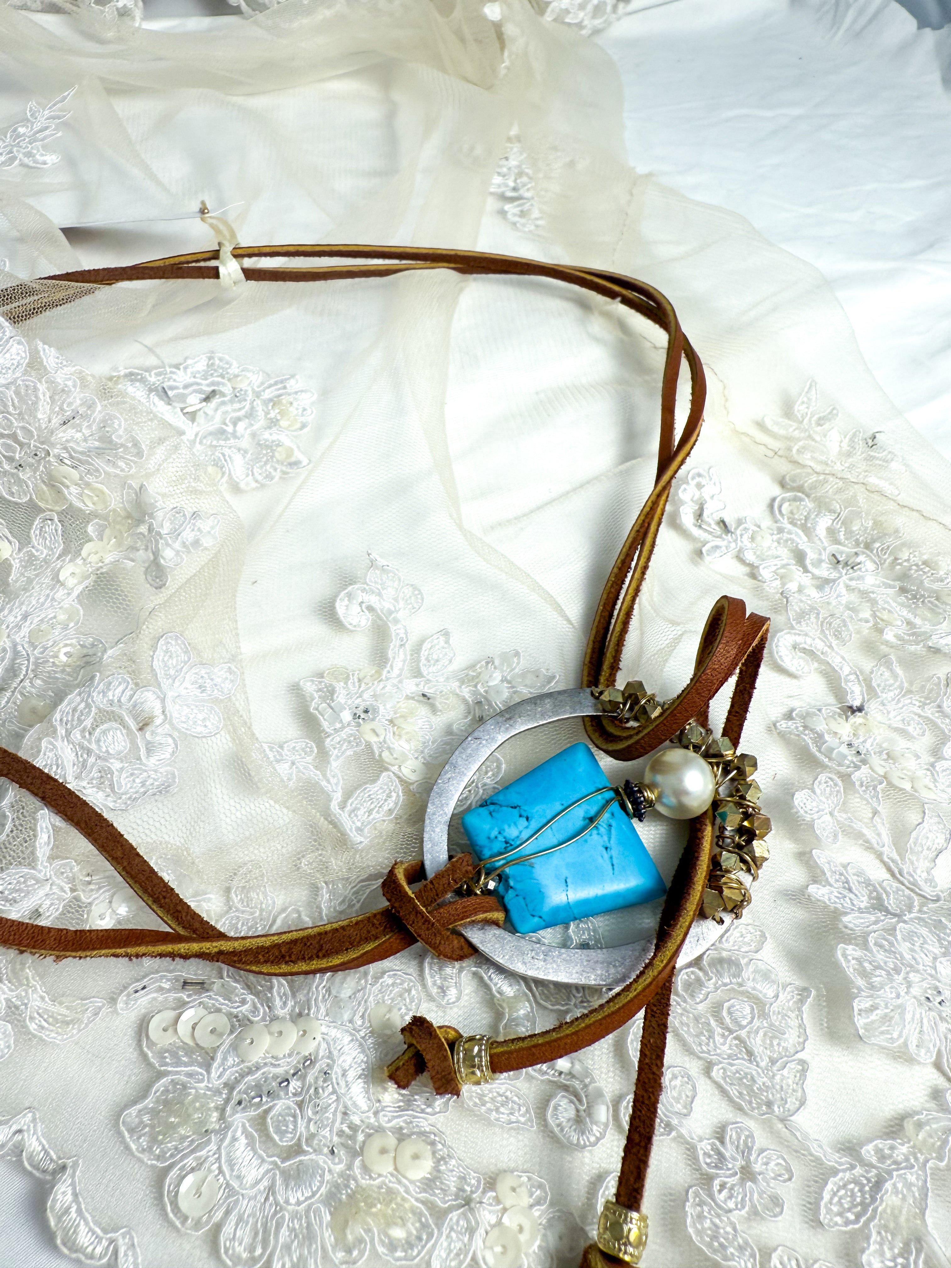 OOAK Hand Beaded Buckle Belt