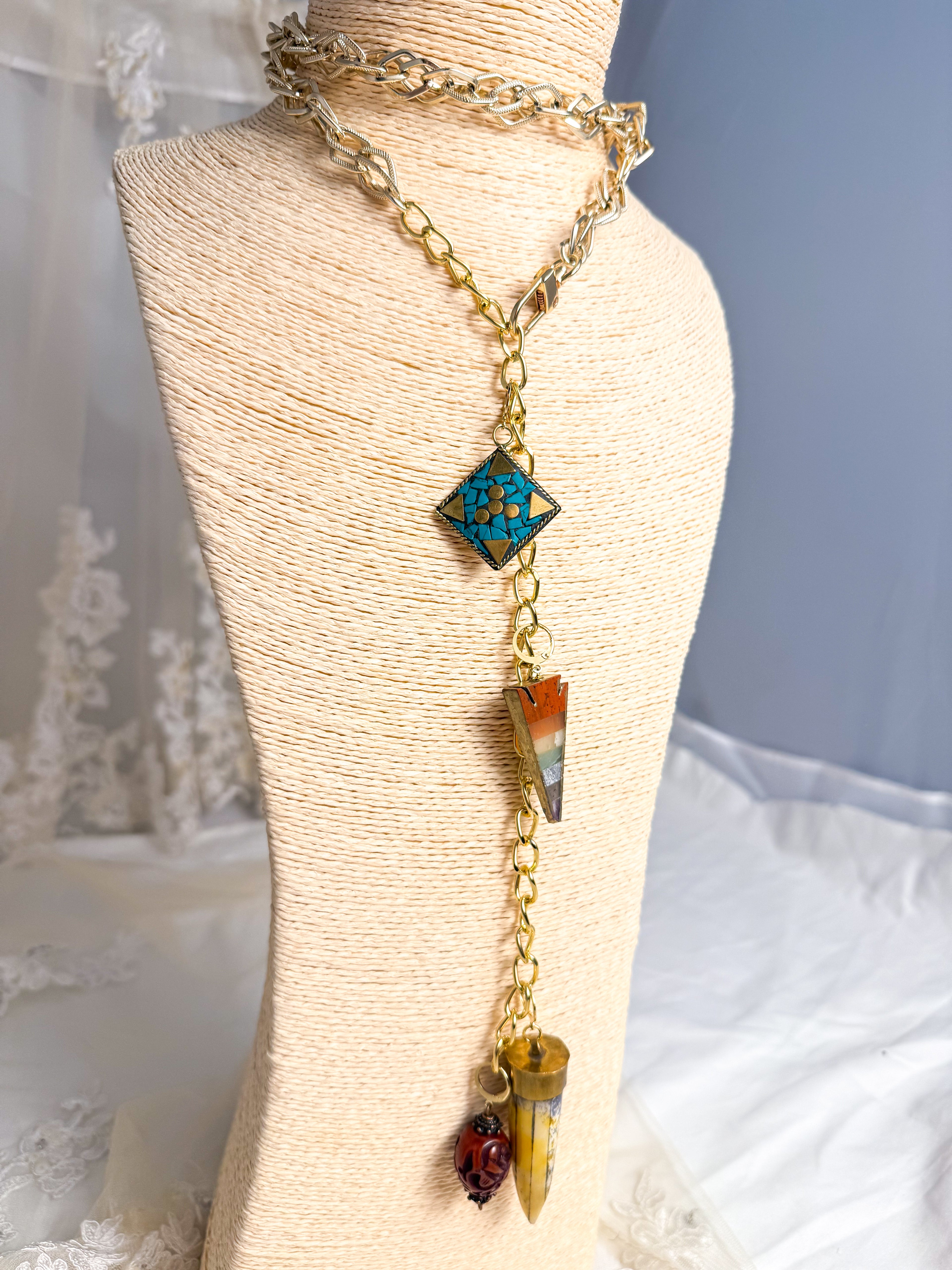 OOAK Clip On Charm Waist Chain