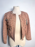 OOAK Blush Rebellion — Upcycled Tweed Jacket