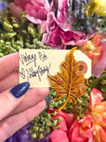 OOAK Vintage Leaf Pin