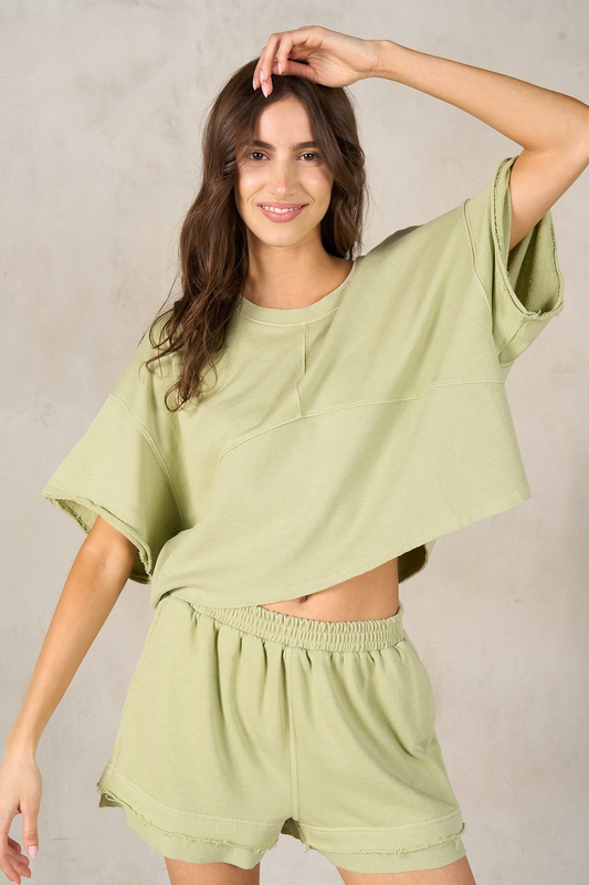 Boxy Half Sleeve Top