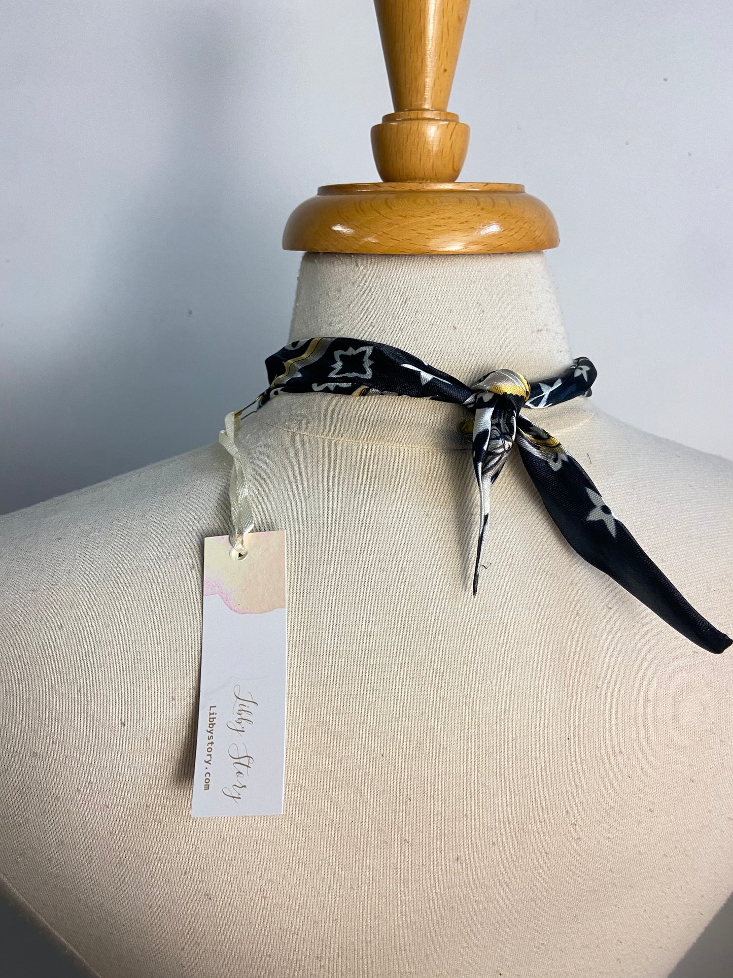 OOAK Vintage Earring Charm Scarf Necklace