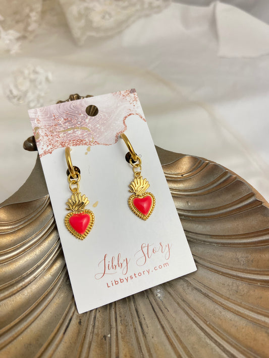 18kt Gold Plated Brass Charms and Ear Huggies