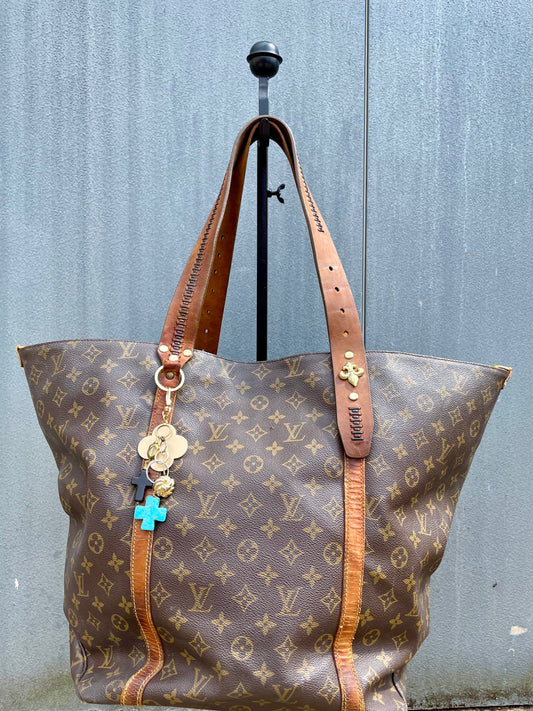 LS Upcycled Vintage LV Fleur-De-Lis Bag