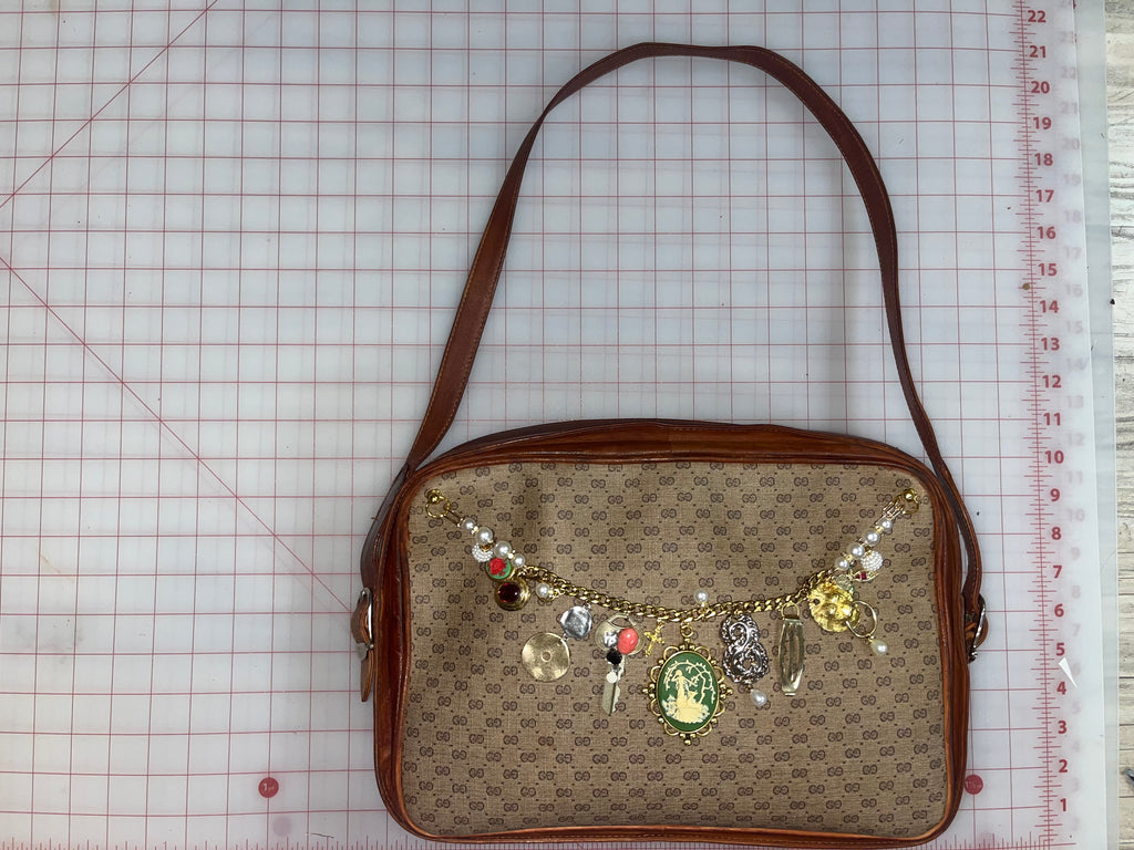 OOAK Vintage Gucci Purse w/ Leather Frame & Bag Chain