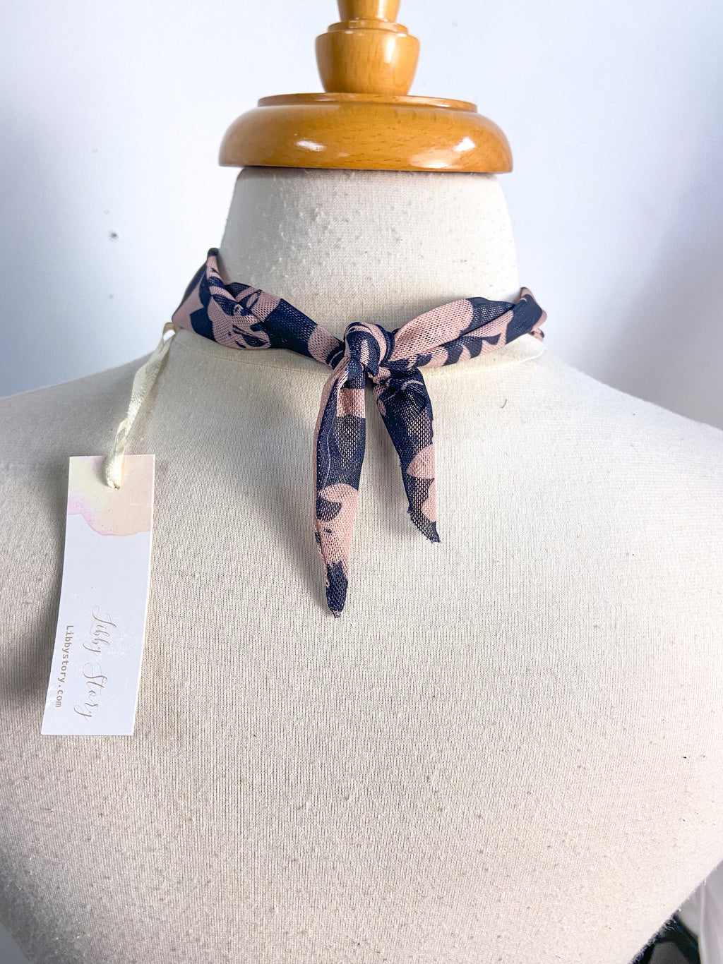 OOAK Cross and Vintage Pendant Scarf Necklace