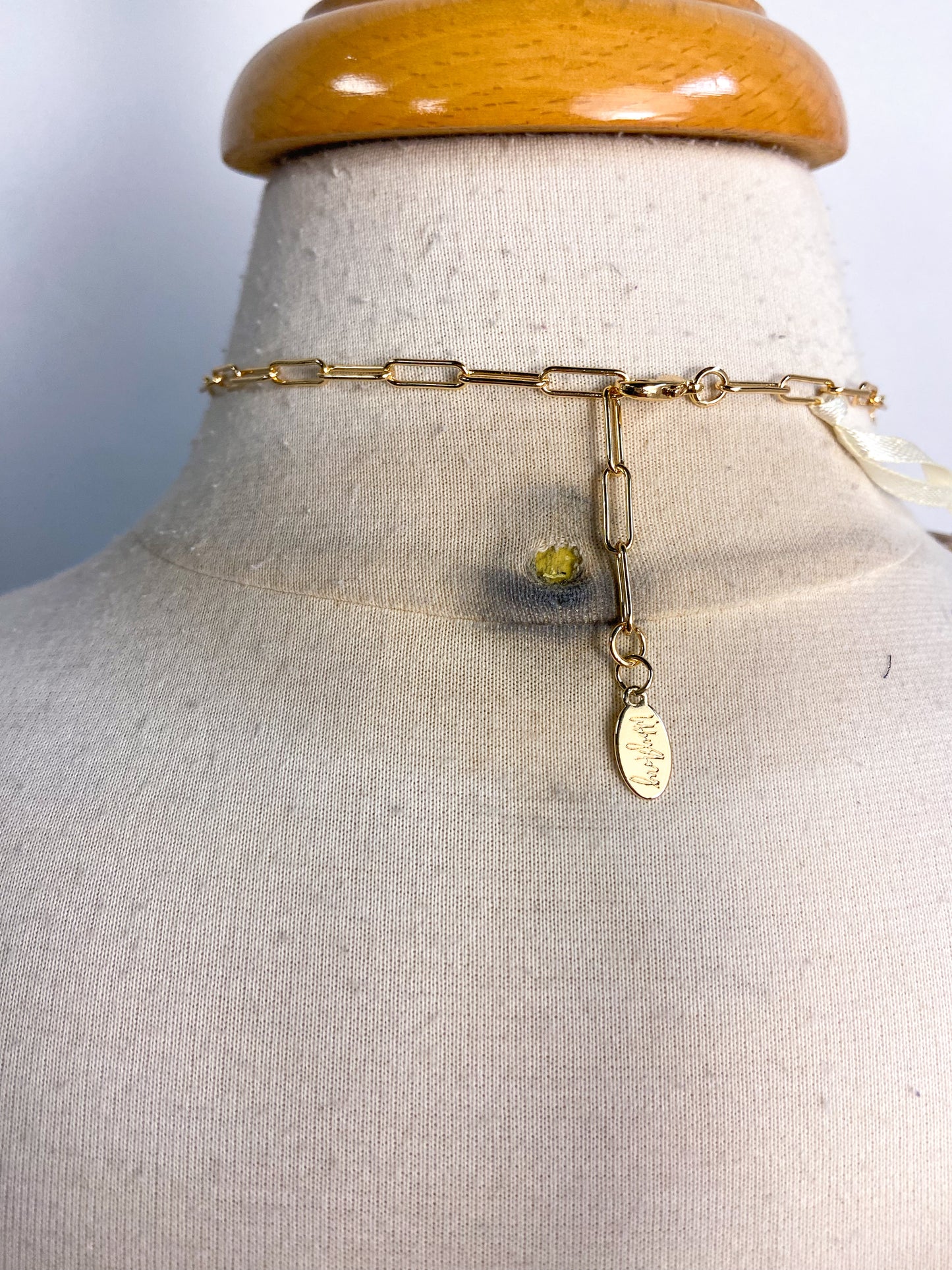 OOAK Vintage Cameo Charm Necklace