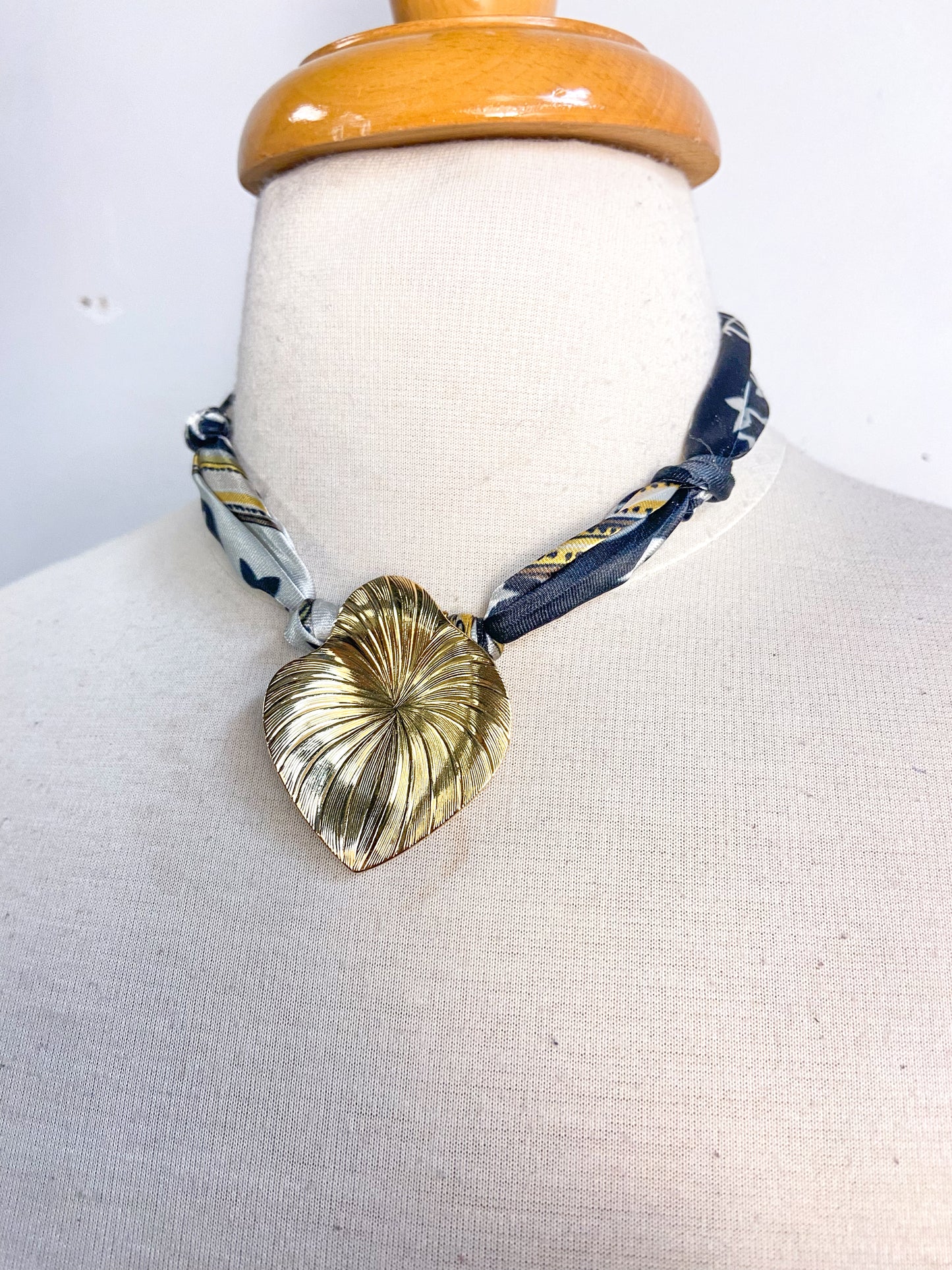 OOAK Scarf Clip Scarf Necklace