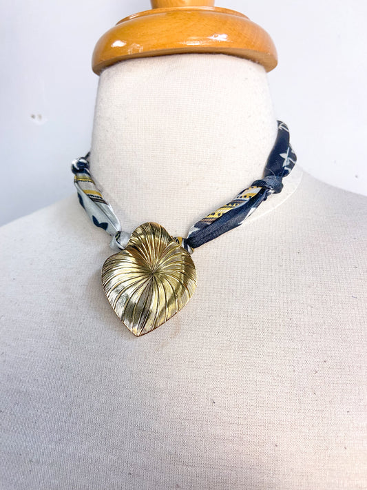 OOAK Scarf Clip Scarf Necklace