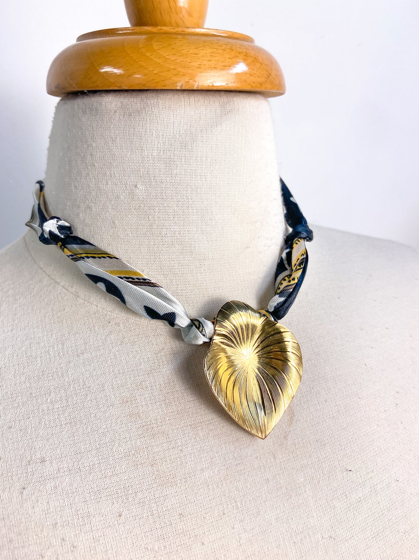 OOAK Scarf Clip Scarf Necklace