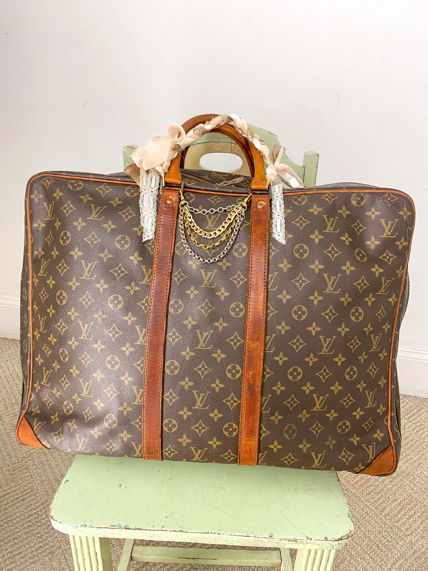 OOAK Louis Vuitton Sirius 70 Upcycled Soft Suitcase