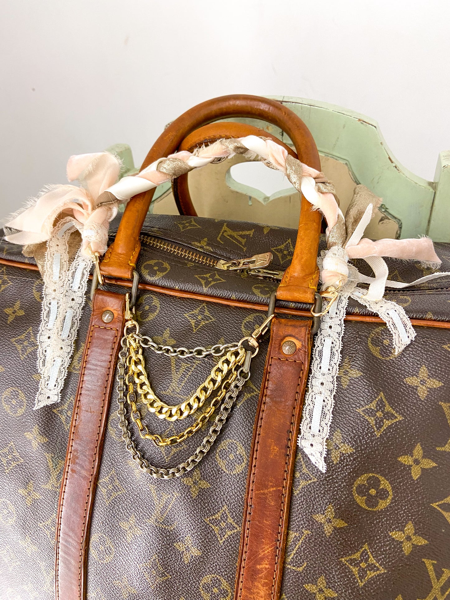 OOAK Louis Vuitton Sirius 70 Upcycled Soft Suitcase