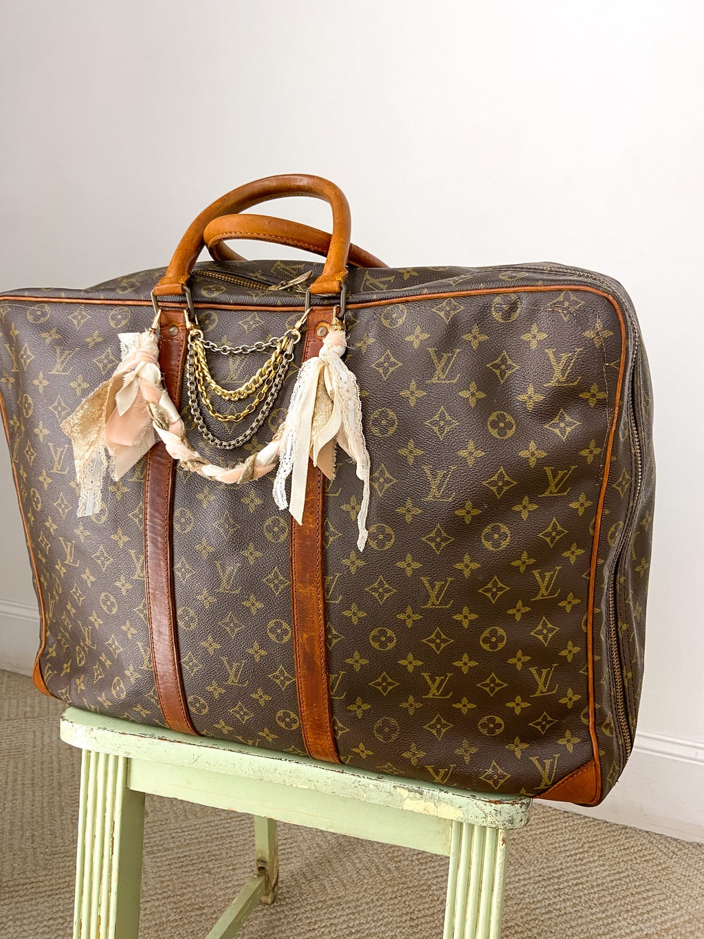 OOAK Louis Vuitton Sirius 70 Upcycled Soft Suitcase