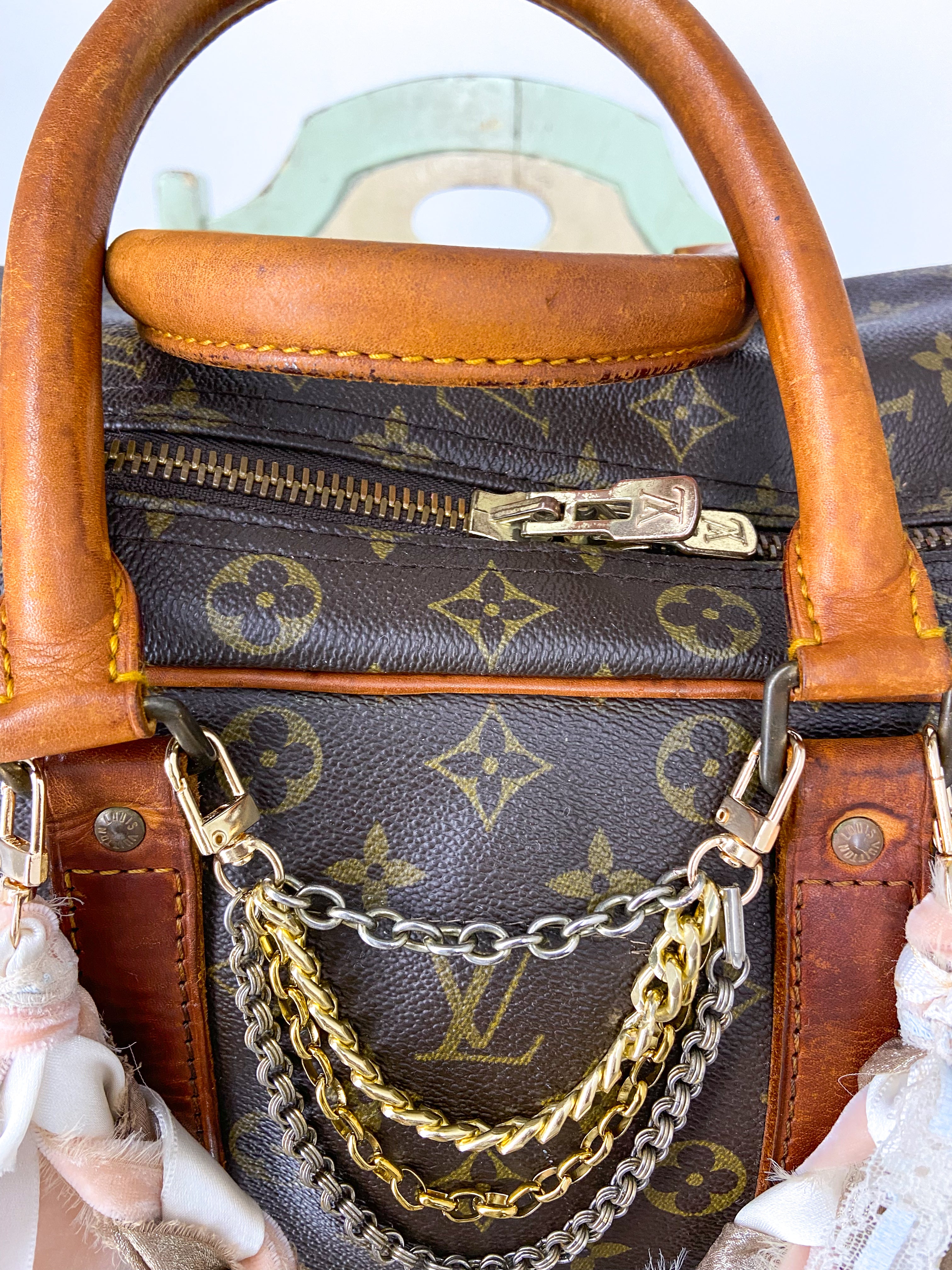 OOAK Louis Vuitton Sirius 70 Upcycled Soft Suitcase