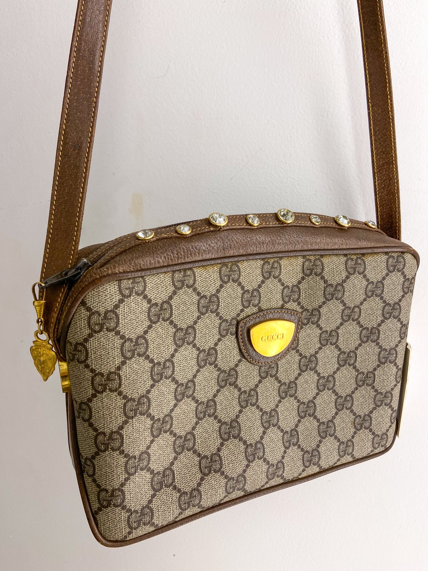 OOAK Vintage Gucci Purse w/ Rhinstones