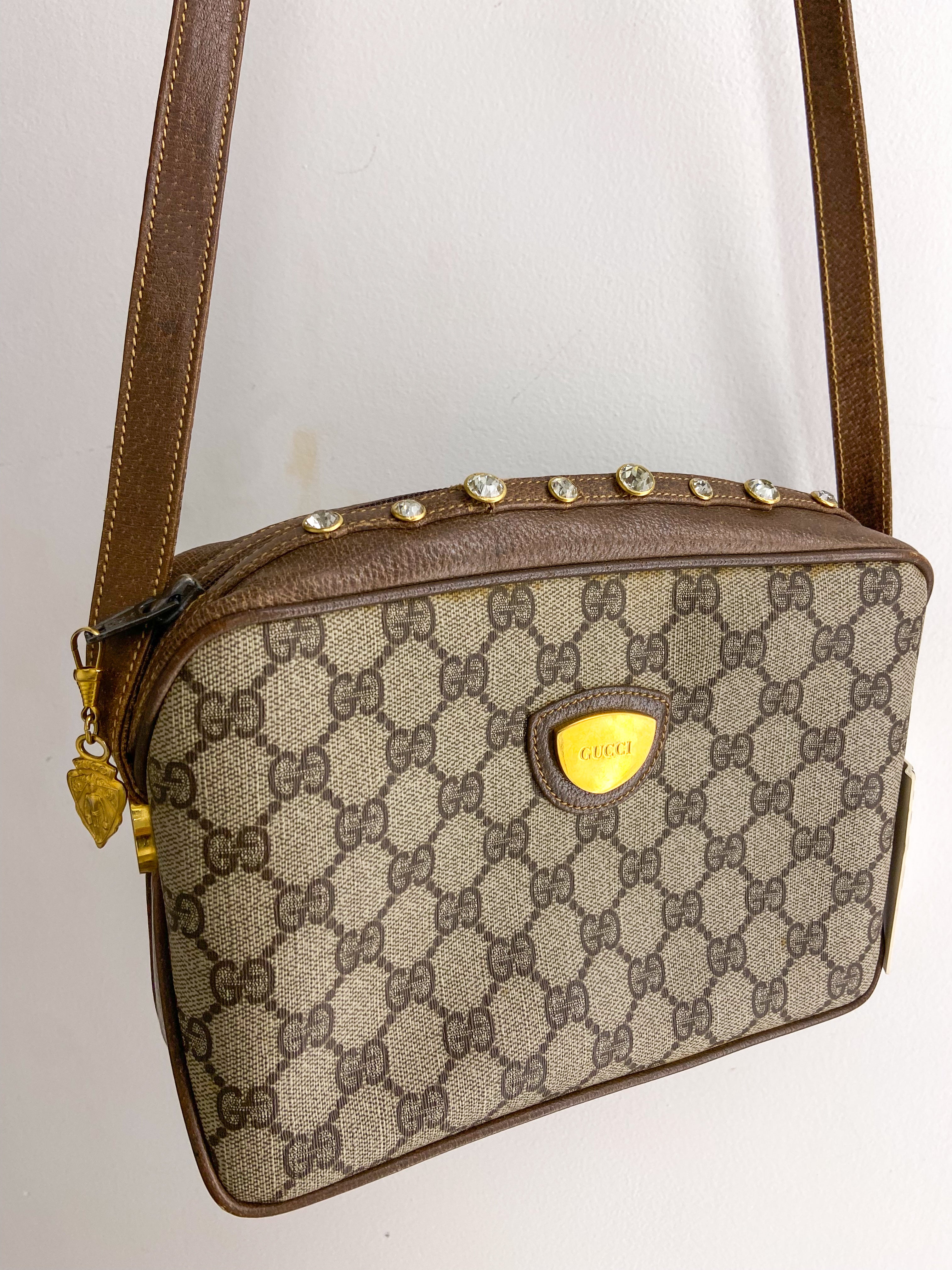 OOAK Vintage Gucci Purse w/ Rhinstones