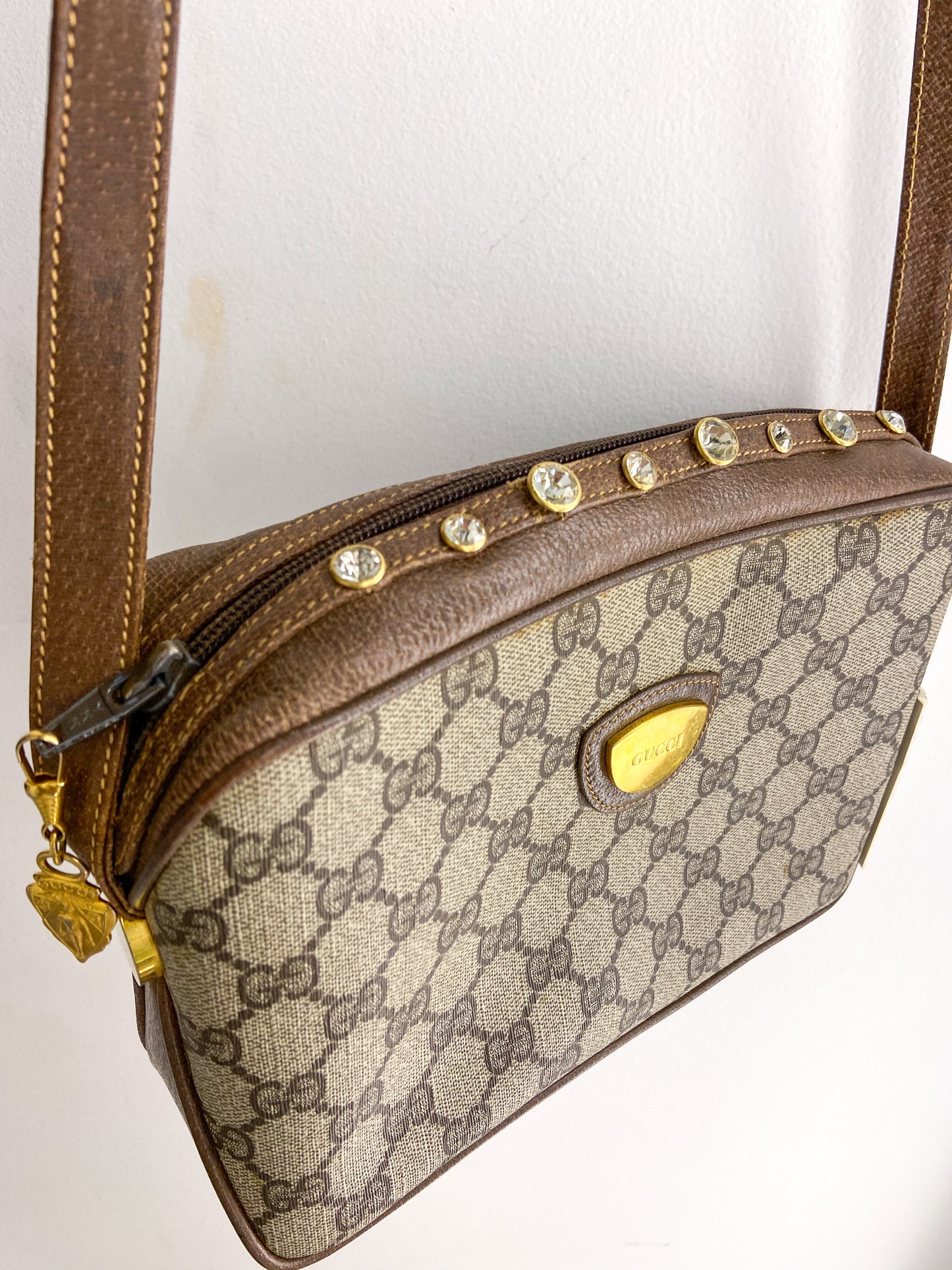 OOAK Vintage Gucci Purse w/ Rhinstones
