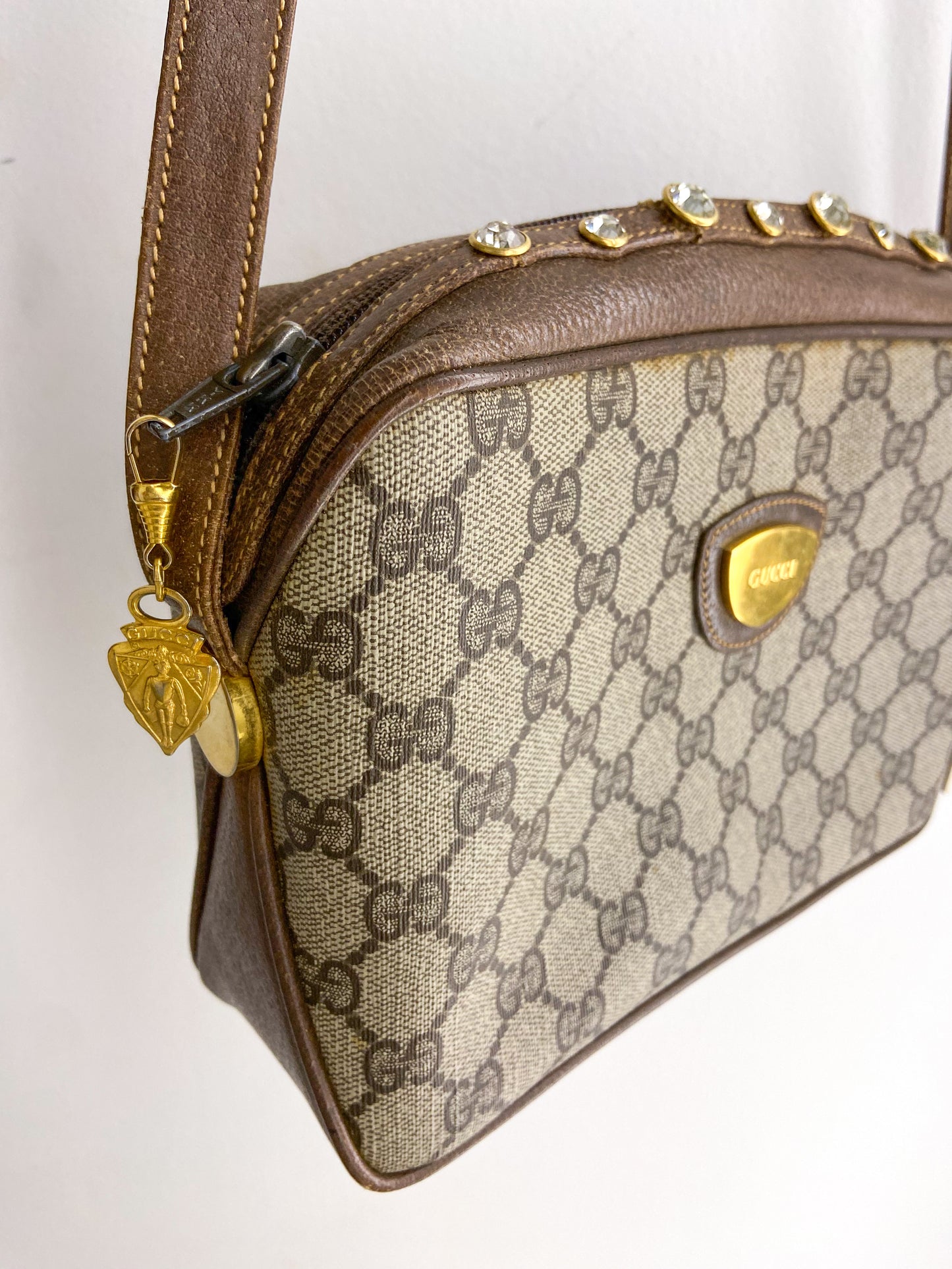 OOAK Vintage Gucci Purse w/ Rhinstones