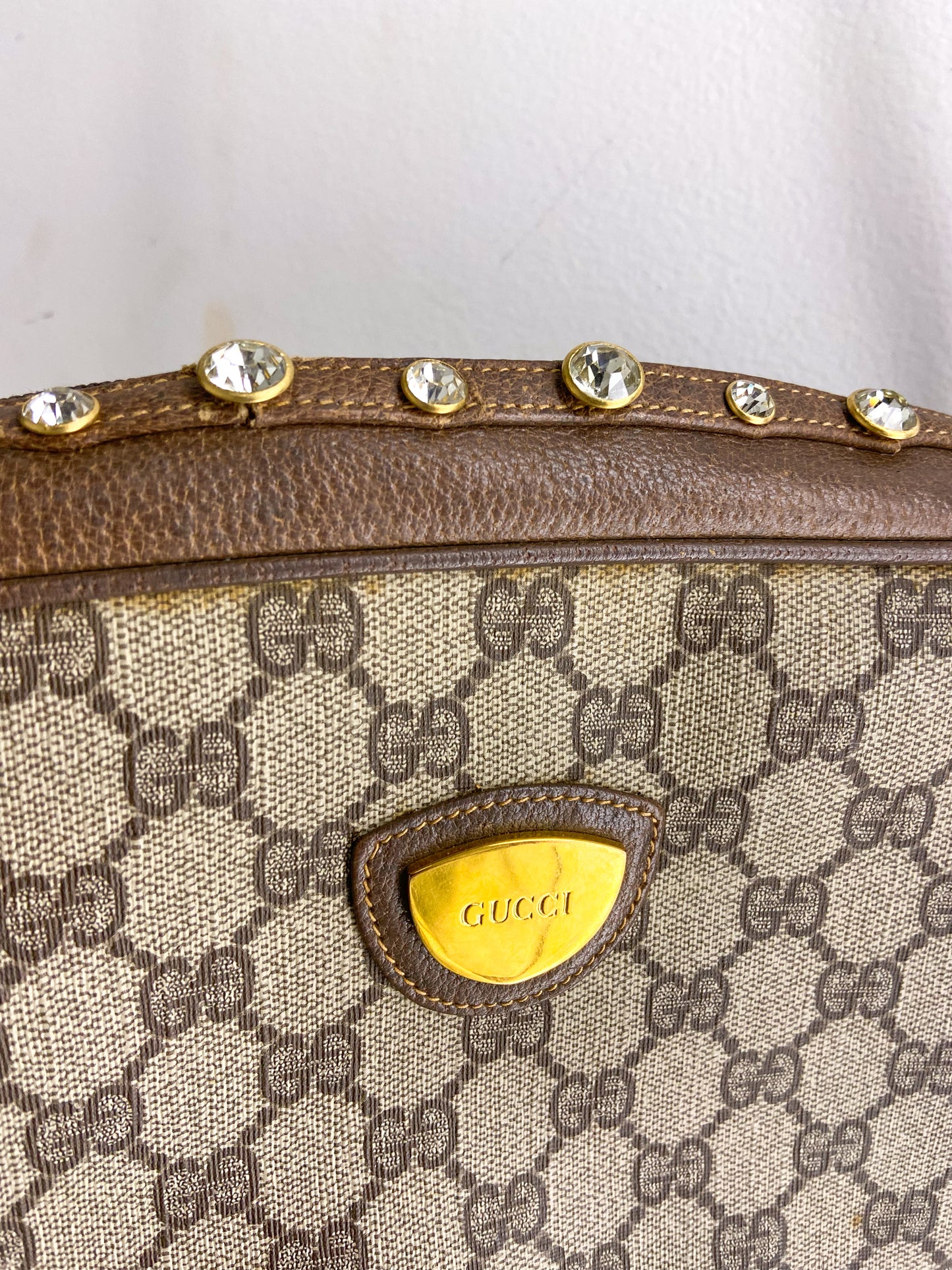 OOAK Vintage Gucci Purse w/ Rhinstones