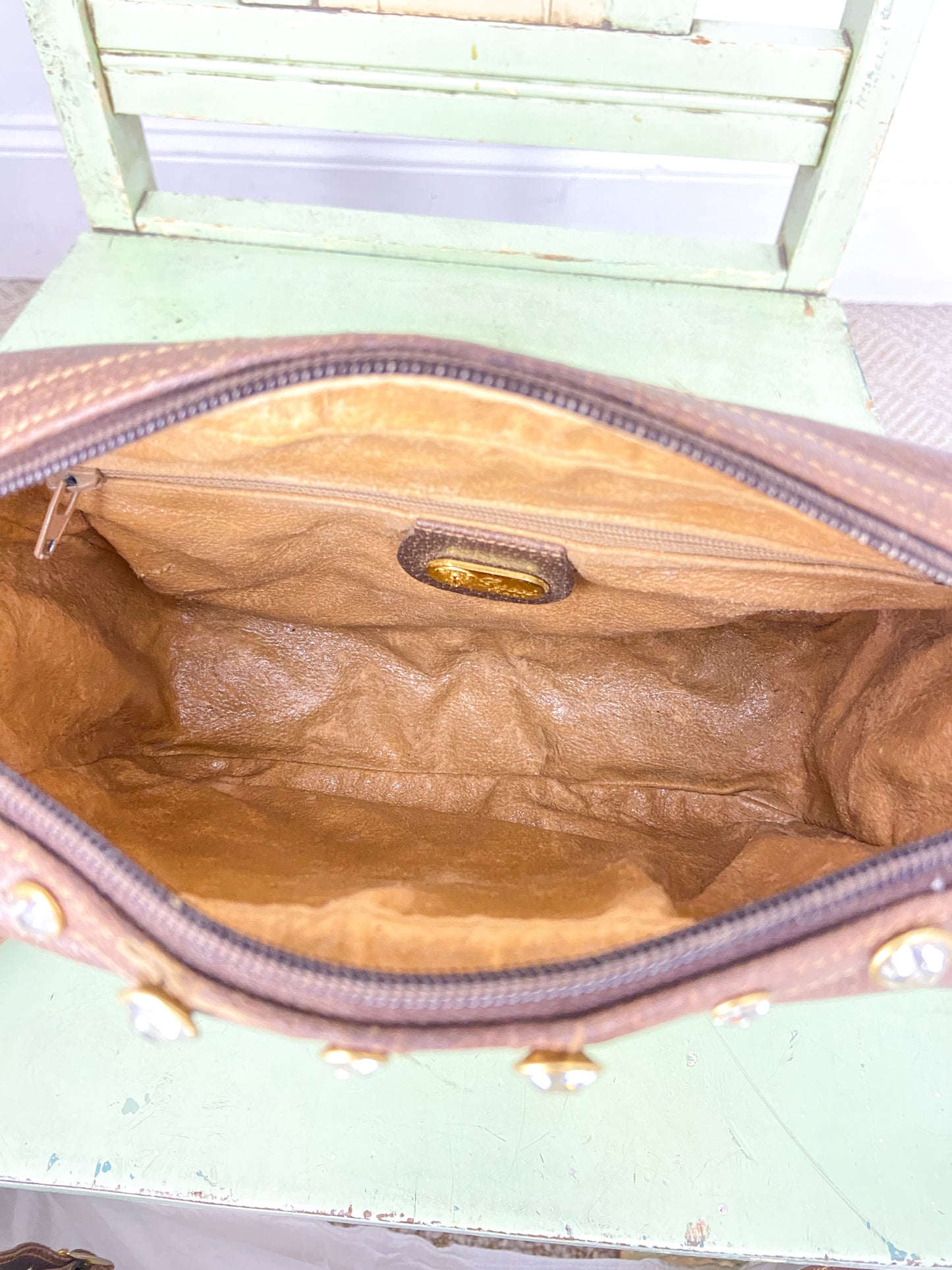 OOAK Vintage Gucci Purse w/ Rhinstones