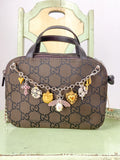 OOAK Vintage Dark Brown Gucci Purse with Bag Chain