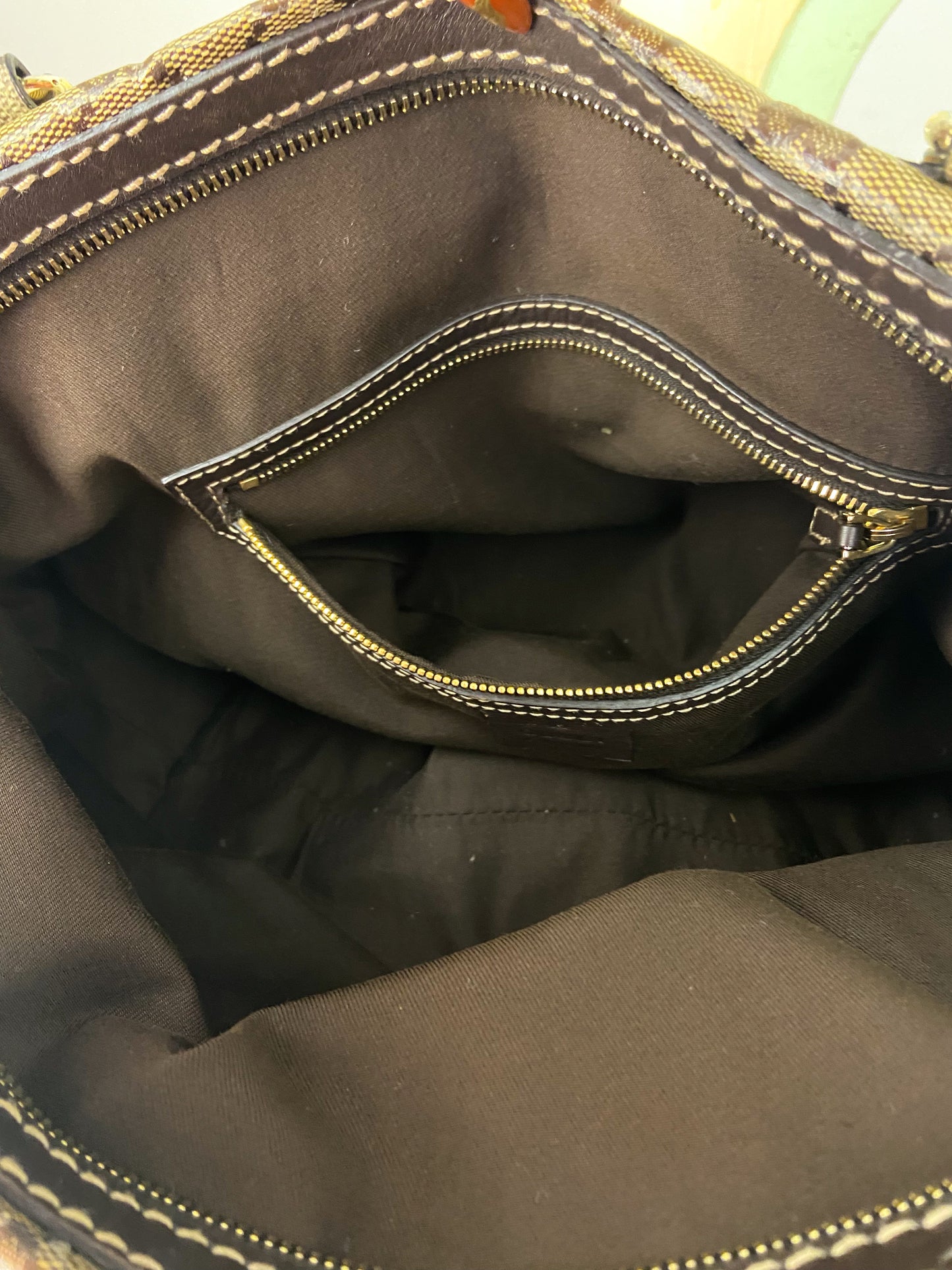 OOAK Vintage Gucci Purse with Chains and Ribbon Charm