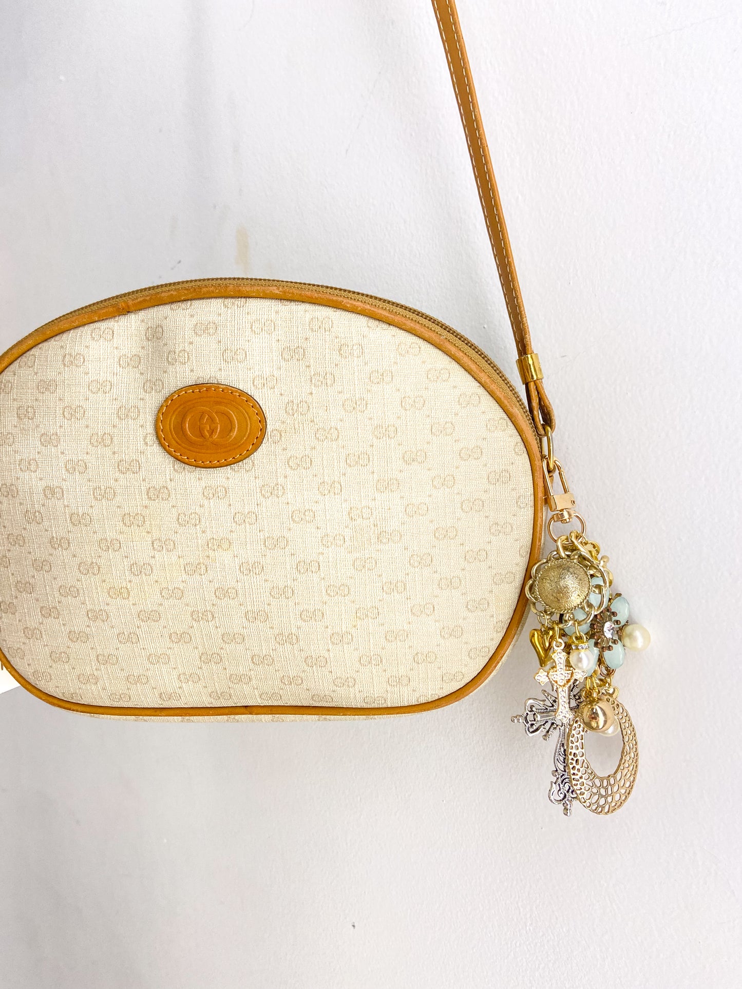 OOAK Small Vintage Gucci Purse with Bag Charm