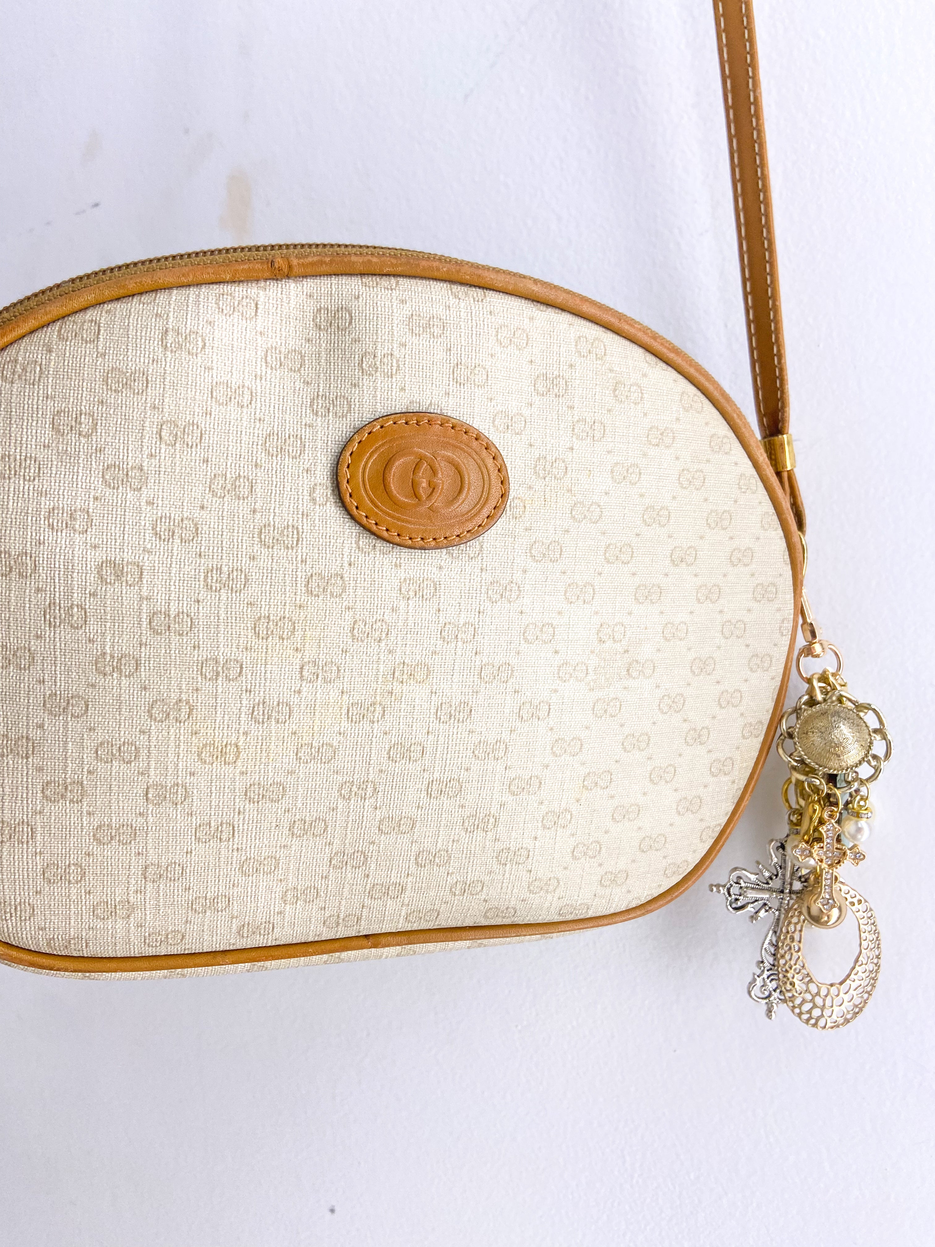 OOAK Small Vintage Gucci Purse with Bag Charm