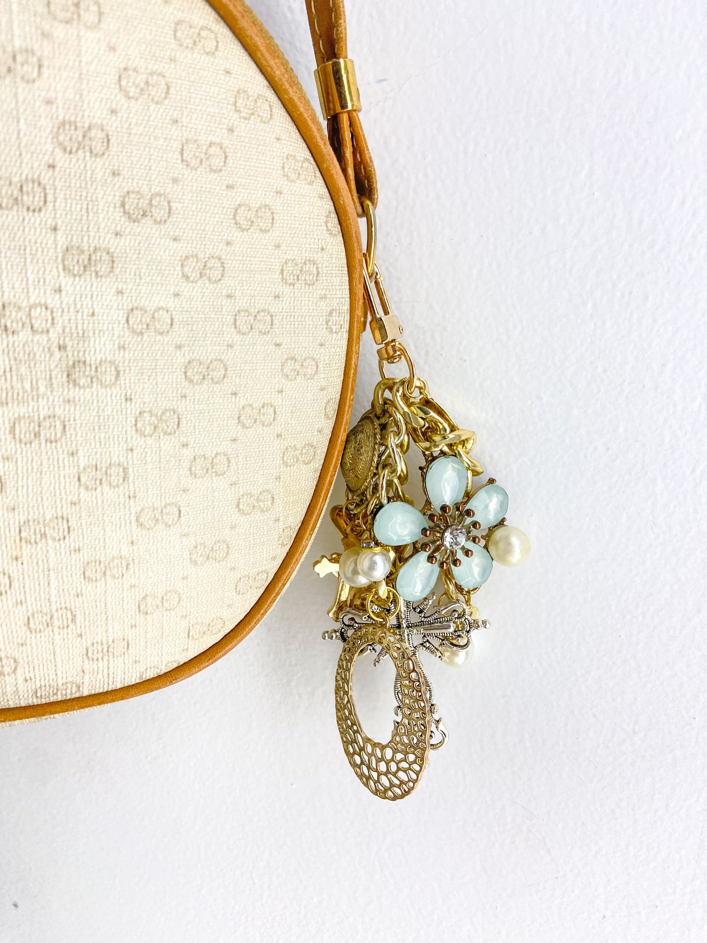 OOAK Small Vintage Gucci Purse with Bag Charm