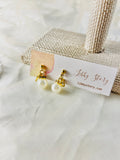 Handmade Pearl Heart Earrings