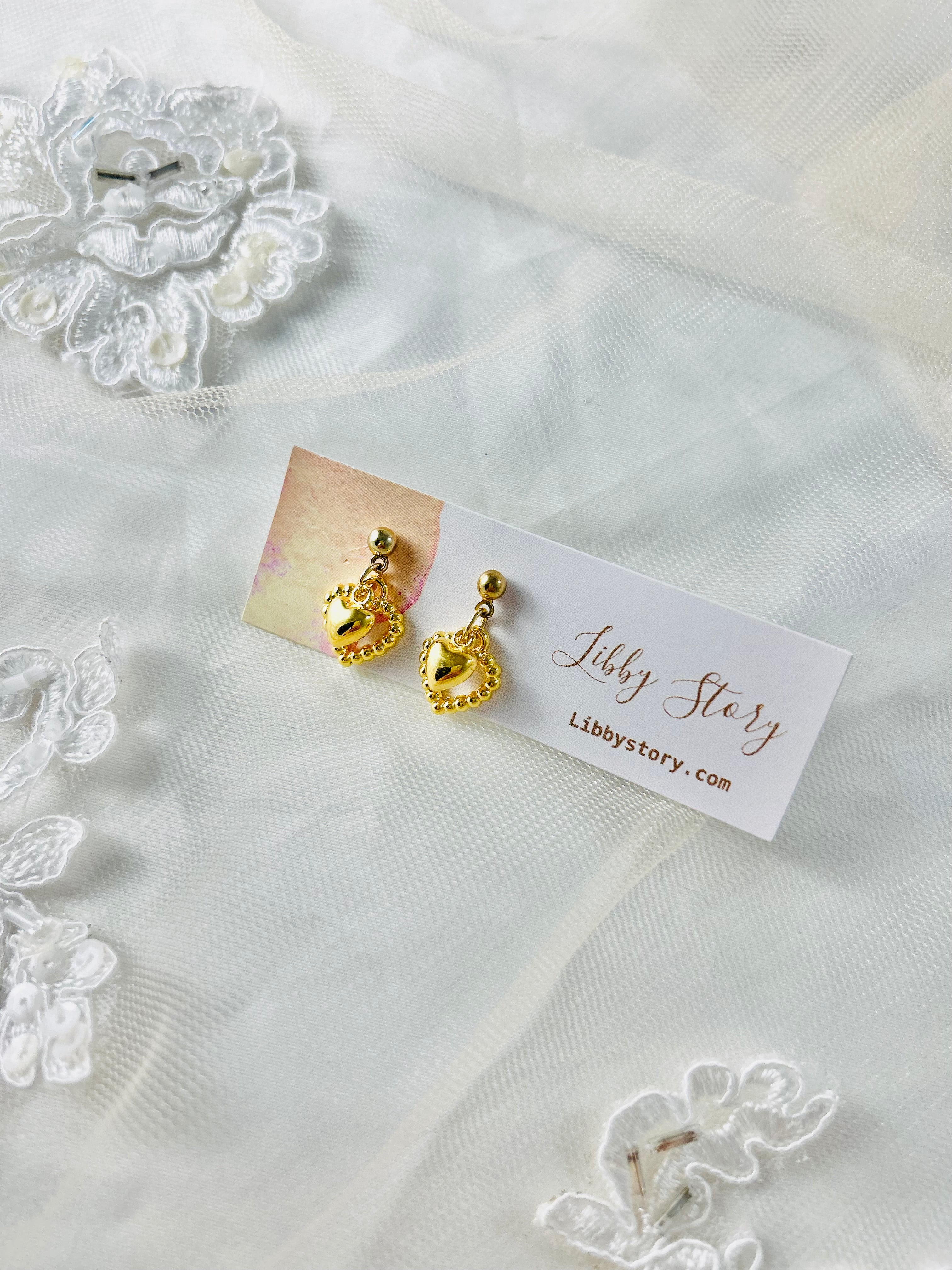 Handmade Small Heart Earrings