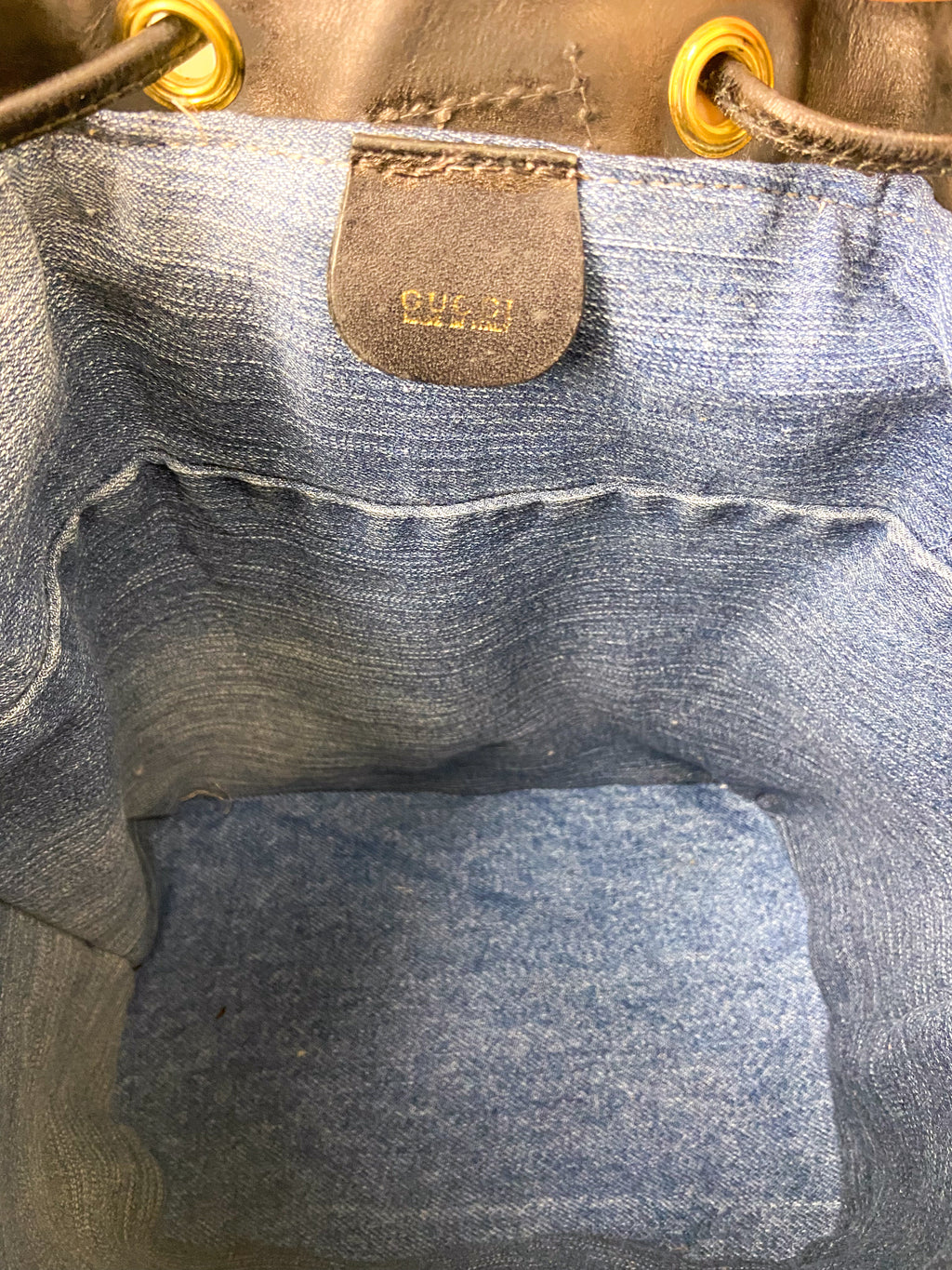OOAK Vintage Bee Embellished Gucci Bucket Purse