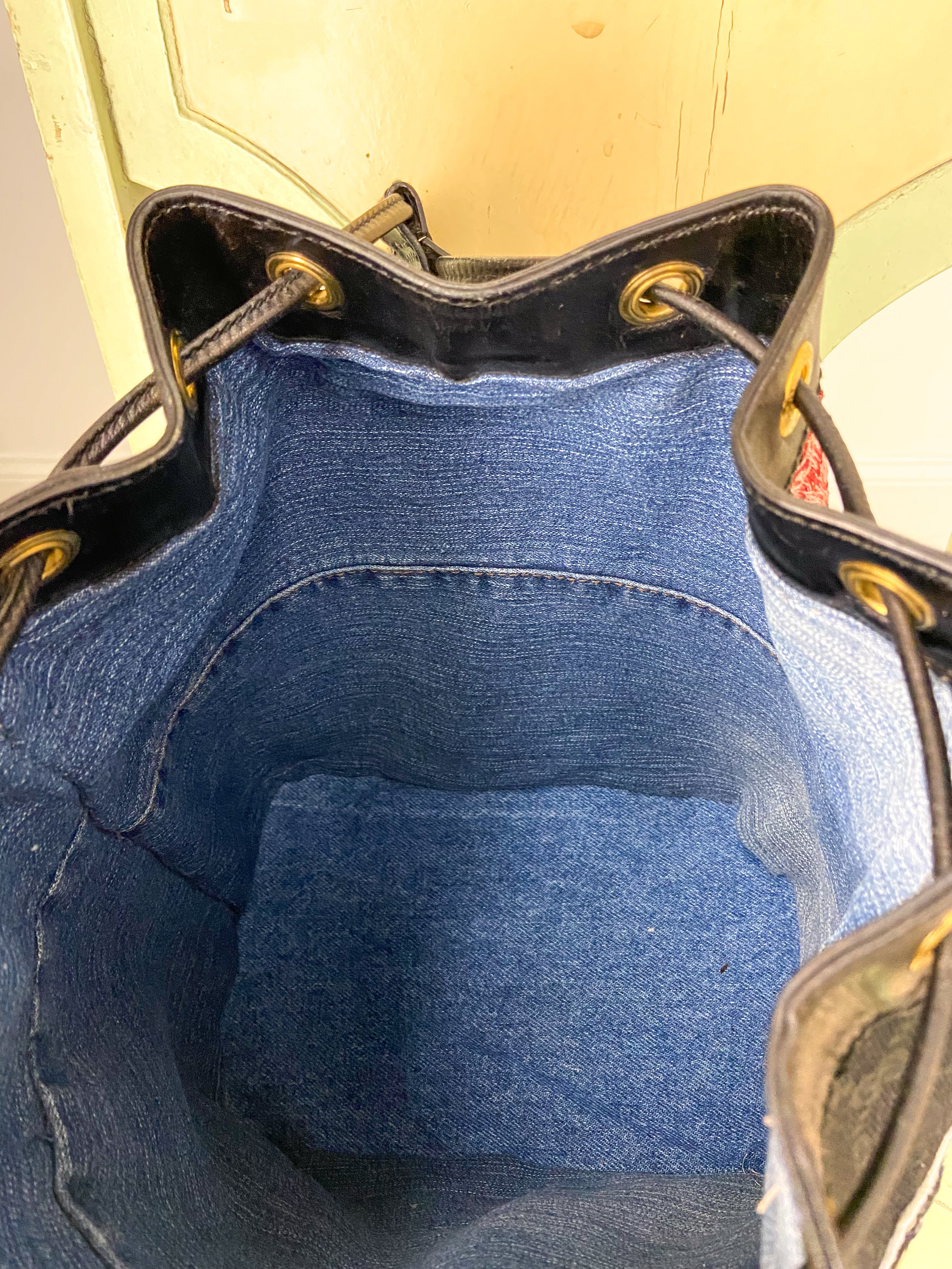 OOAK Vintage Bee Embellished Gucci Bucket Purse