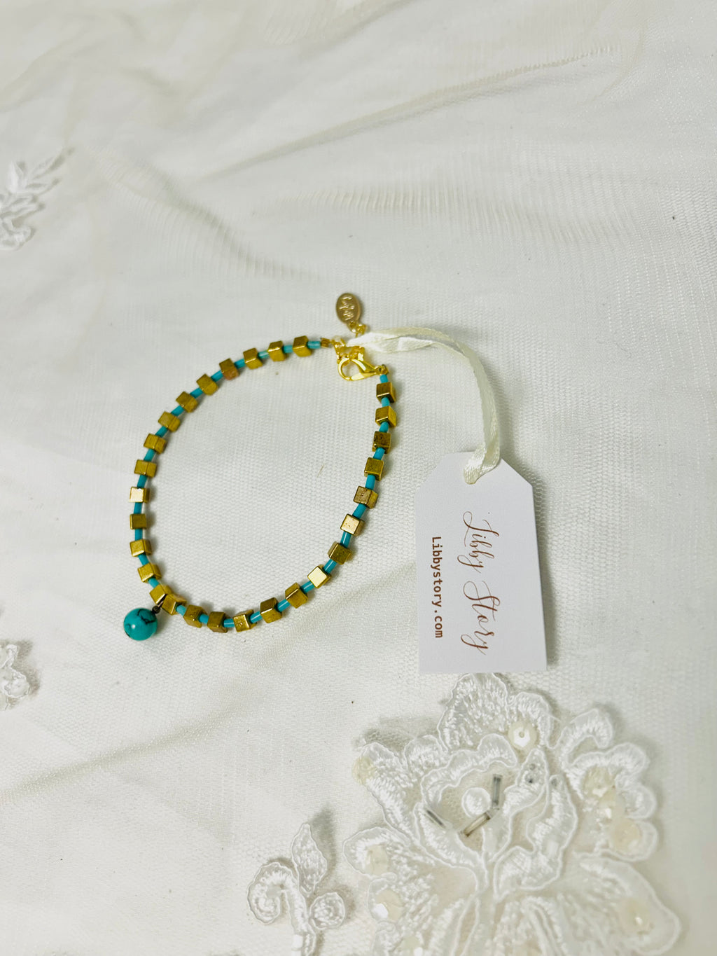 Turqoise Beaded Anklet