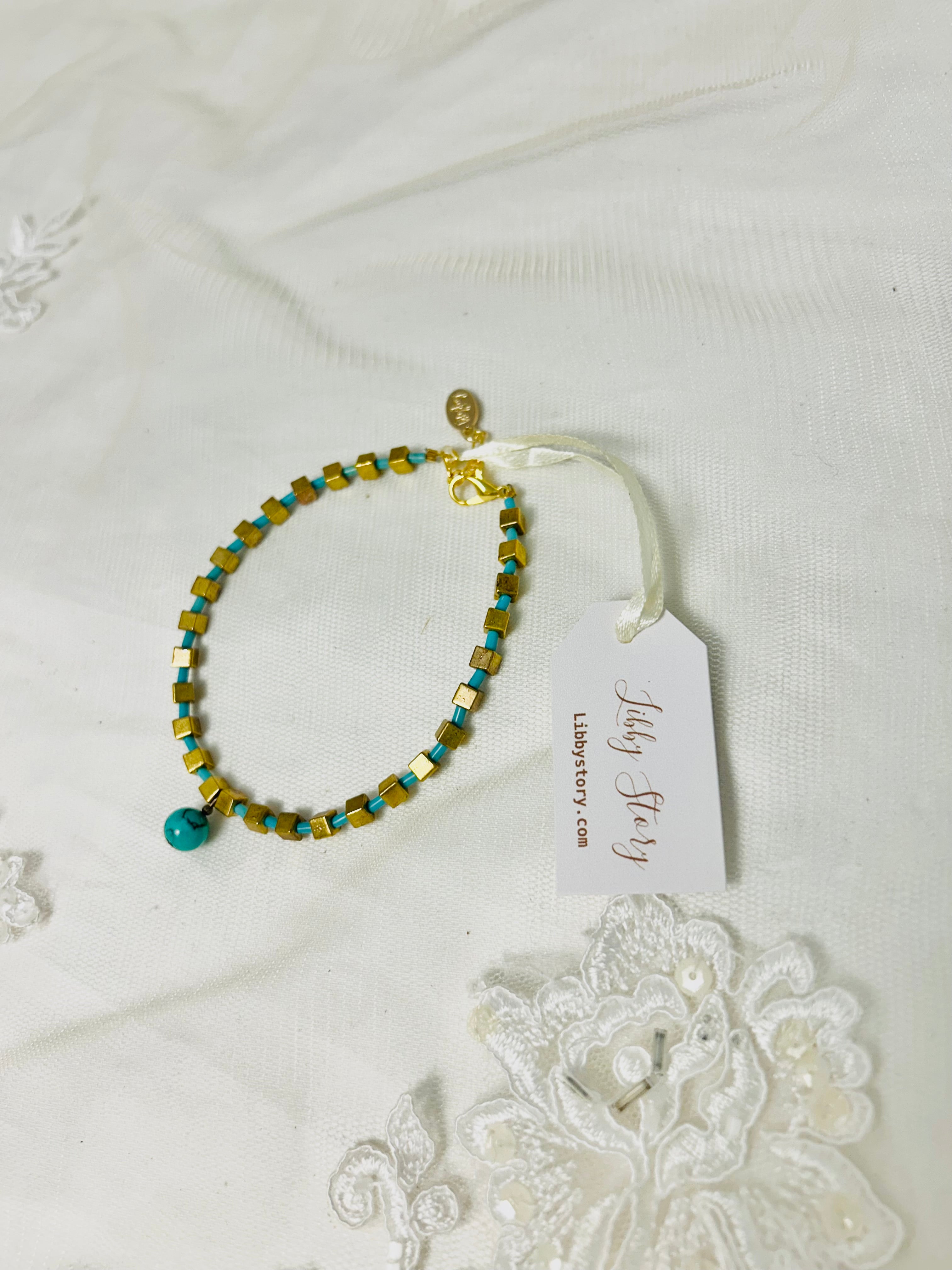 Turqoise Beaded Anklet