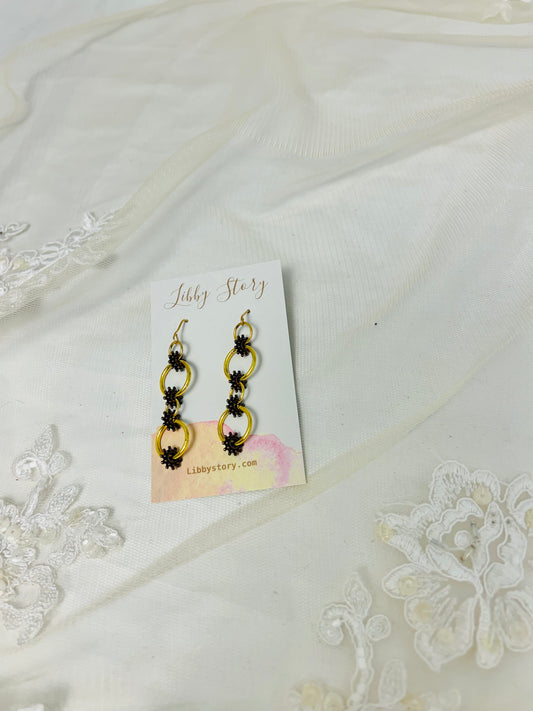Bali Bead link earrings