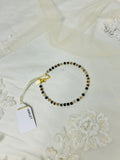 Semi Precious/White Beaded Anklet