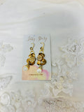 OOAK Vintage Rhinestone-Knot Earrings