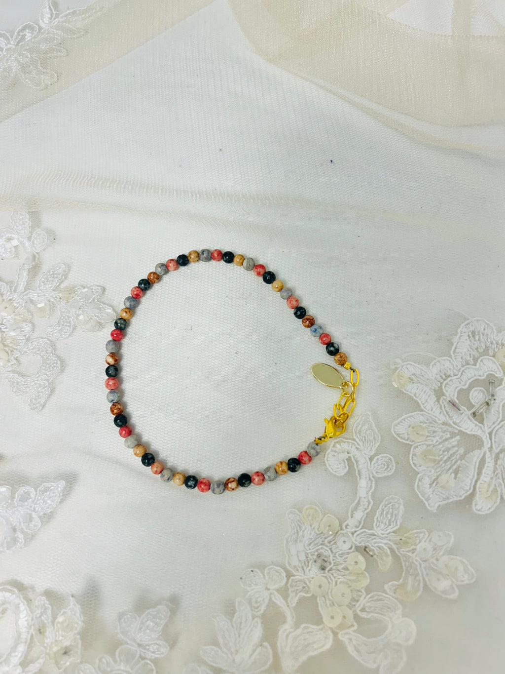 Multi Wooden Beaded Anklet